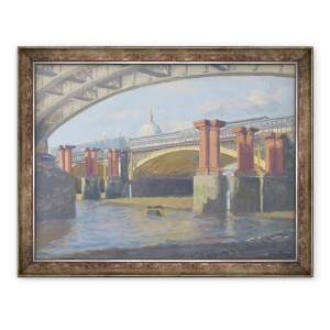 Tablou inramat - Julian Barrow - Podul Blackfriars, 70 x 90 cm