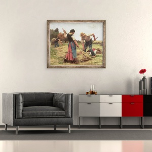 Tablou inramat - Julien Dupre - Haymaking, 50 x 60 cm - Img 2