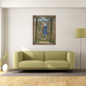 Tablou inramat - Julius Oldach - Hermann si Dorothea, 60 x 80 cm - Img 2