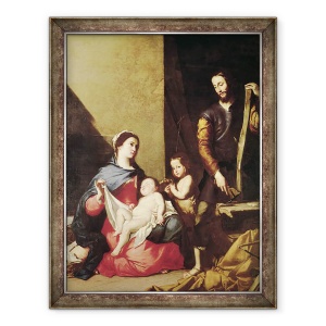 Tablou inramat - Jusepe de Ribera - Sfanta familie, 60 x 80 cm