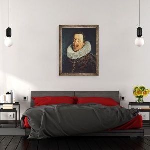 Tablou inramat - Justus Sustermans - Portret De Ferdinand II 1578-1637 De Habsbourg, 70 x 90 cm - Img 3