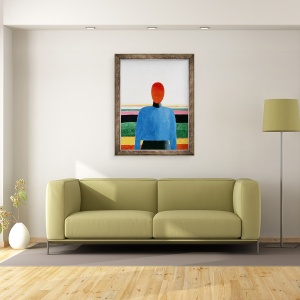 Tablou inramat - Kazimir Severinovich Malevich - Bustul Femeii, 70 x 90 cm - Img 2