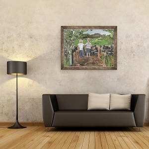 Tablou inramat - Kirstie Adamson - Peste Zid, 70 x 90 cm - Img 2