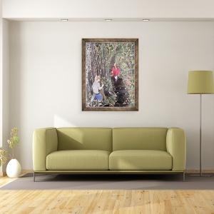Tablou inramat - Kirstie Adamson - Sa ne prefacem - Red Ridinghood, 70 x 90 cm - Img 2