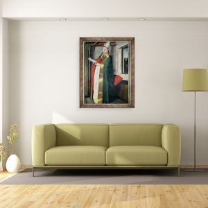 Tablou inramat - Konrad Witz - Sfantul Augustin 354-430 c.1435, 60 x 80 cm - Img 2