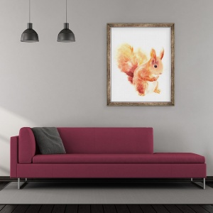 Tablou inramat - Laura Dennis - Squirrel, 50 x 60 cm - Img 2