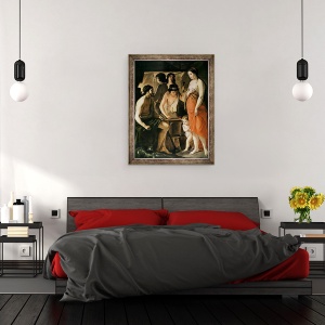Tablou inramat - Le Nain Brothers - Venus in Forge Vulcan, 70 x 90 cm - Img 3