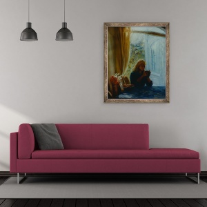 Tablou inramat - Lee Campbell - Vizitatorul, 50 x 60 cm - Img 2