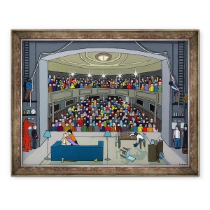 Tablou inramat - Lee Sellers - Actul 2 Scena 2. Apoi a sunat soneria, 70 x 90 cm