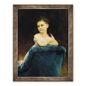 Tablou inramat - Leon Joseph Florentin Bonnat - Portret De Mademoiselle Franchetti, 60 x 80 cm