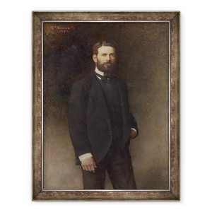 Tablou inramat - Leon Joseph Florentin Bonnat - Portretul lui Henry Field, 70 x 90 cm