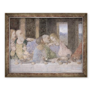 Tablou inramat - Leonardo da Vinci - Cina de Taina V, 70 x 90 cm