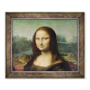 Tablou inramat - Leonardo da Vinci - Mona Lisa I, 50 x 60 cm