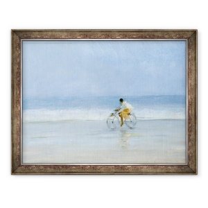 Tablou inramat - Lincoln Seligman - Baiat pe bicicleta II, 60 x 80 cm