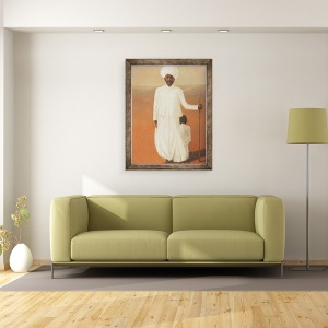 Tablou inramat - Lincoln Seligman - Barbat si Copil II, 60 x 80 cm - Img 2