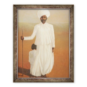 Tablou inramat - Lincoln Seligman - Barbat si Copil II, 70 x 90 cm