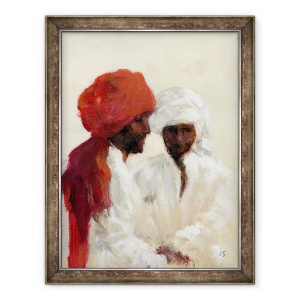 Tablou inramat - Lincoln Seligman - Doi imami, 60 x 80 cm