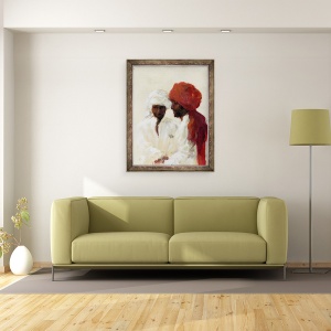 Tablou inramat - Lincoln Seligman - Doi imami, 60 x 80 cm - Img 2