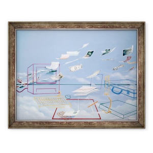 Tablou inramat - Lincoln Seligman - Magic Money ulei pe panza, 70 x 90 cm
