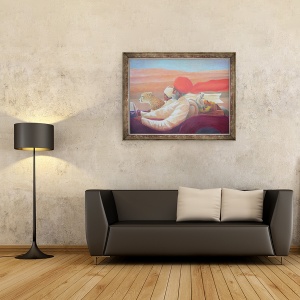 Tablou inramat - Lincoln Seligman - Monkeys Picnic, 60 x 80 cm - Img 2