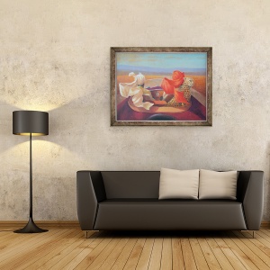 Tablou inramat - Lincoln Seligman - Pe drum si Ghepard, 60 x 80 cm - Img 2