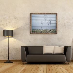 Tablou inramat - Lincoln Seligman - Plase de creveti, 60 x 80 cm - Img 2