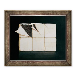 Tablou inramat - Lincoln Seligman - sase pachete stivuite, 50 x 60 cm