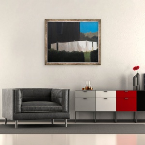 Tablou inramat - Lincoln Seligman - Spalarea Normei, 50 x 60 cm - Img 2
