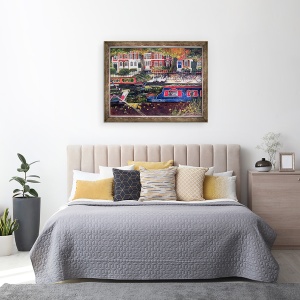 Tablou inramat - Lisa Graa Jensen - Albastru electric, 70 x 90 cm - Img 3