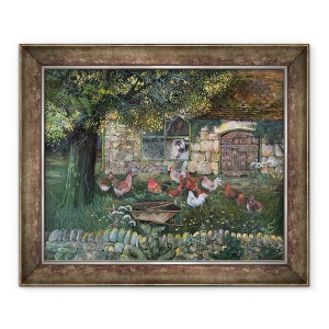 Tablou inramat - Lisa Graa Jensen - Casa de gaini, 50 x 60 cm