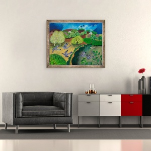 Tablou inramat - Lisa Graa Jensen - Zbor, 70 x 85 cm - Img 2