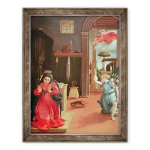Tablou inramat - Lorenzo Lotto - Buna Vestire, 60 x 80 cm
