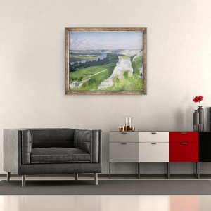 Tablou inramat - Louis Anquetin - Sena langa Rouen, 50 x 60 cm - Img 2