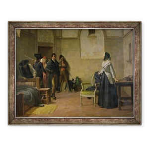 Tablou inramat - Louis Baader - Ultima dimineata a Marie-Antoinette 1755-93, 70 x 90 cm