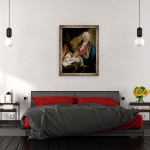 Tablou inramat - Louis Gabriel Blanchet - Portretul unui Gentleman, 70 x 90 cm - Img 3