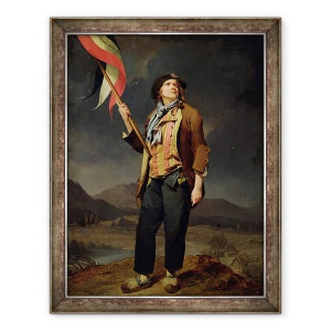 Tablou inramat - Louis Leopold Boilly - Cantaretul Chenard, ca Sans-Culotte, 70 x 90 cm