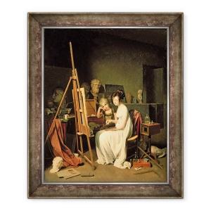 Tablou inramat - Louis Leopold Boilly - Studioul artistului, 70 x 85 cm