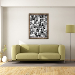Tablou inramat - Louisa Hereford - Patrate monocrome, 60 x 80 cm - Img 2