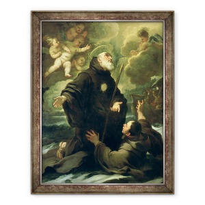 Tablou inramat - Luca Giordano - Sfantul Francisc din Paola, 70 x 90 cm
