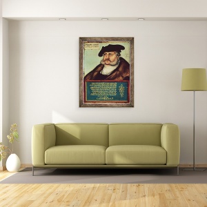 Tablou inramat - Lucas Cranach the Elder - Portret De Frederick III, 60 x 80 cm - Img 2