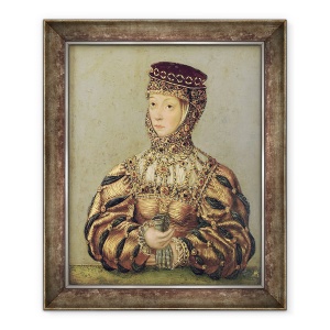 Tablou inramat - Lucas Cranach the Younger - Barbara Radziwill, 50 x 60 cm