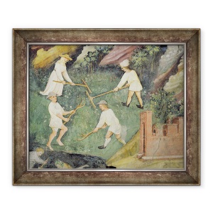 Tablou inramat - Maestro Venceslao - Haymaking in luna iunie, 50 x 60 cm