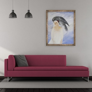 Tablou inramat - Magdolna Ban - Greutatea, greutatea, greutatea paralizanta pe mine, 50 x 60 cm - Img 2