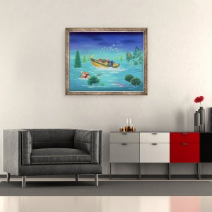 Tablou inramat - Magdolna Ban - S.O.S., 50 x 60 cm - Img 2
