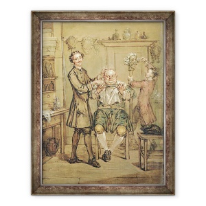 Tablou inramat - Marcellus Laroon the Younger - The Barber, 70 x 90 cm