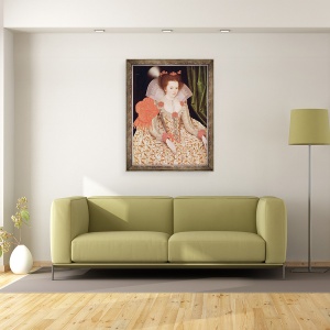 Tablou inramat - Marcus Gheeraerts - Printesa Elisabeta, fiica lui James I, 60 x 80 cm - Img 2
