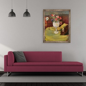 Tablou inramat - Marie Clementine Valadon - Vaza de flori, 50 x 60 cm - Img 2