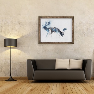Tablou inramat - Mark Adlington - Bucks Fallow, Richmond, 60 x 80 cm - Img 2