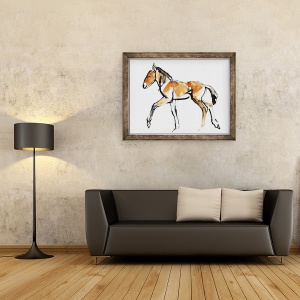 Tablou inramat - Mark Adlington - Colt Przewalski, 60 x 80 cm - Img 2