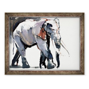 Tablou inramat - Mark Adlington - Elefant african, 2012, 70 x 90 cm